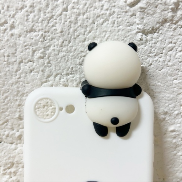 3D Panda Phone Case for iPhone 7, iPhone 8, SE (2020) Soft TPU Silicone NEW - Picture 4 of 8